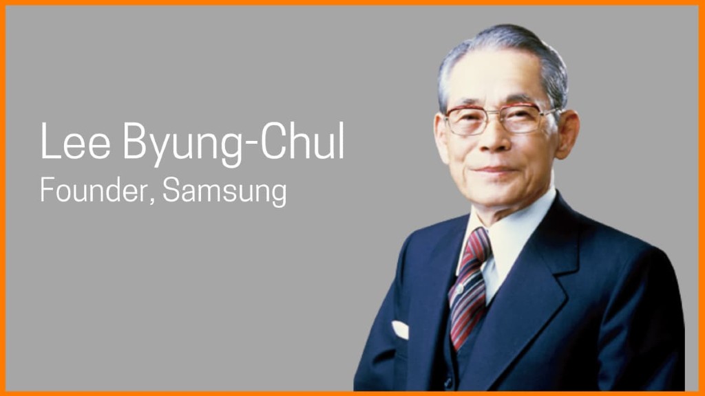 SAMSUNG ,The burning passion of Lee Byung-chul!