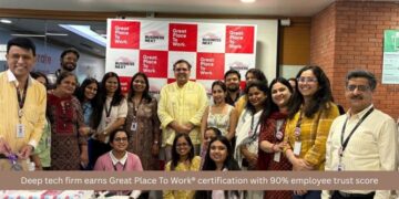 Deep tech firm earns Great Place To Work® certification with 90% employee trust score